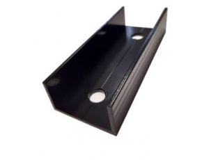 Łącznik aluminiowy czarny do szyny montażowej